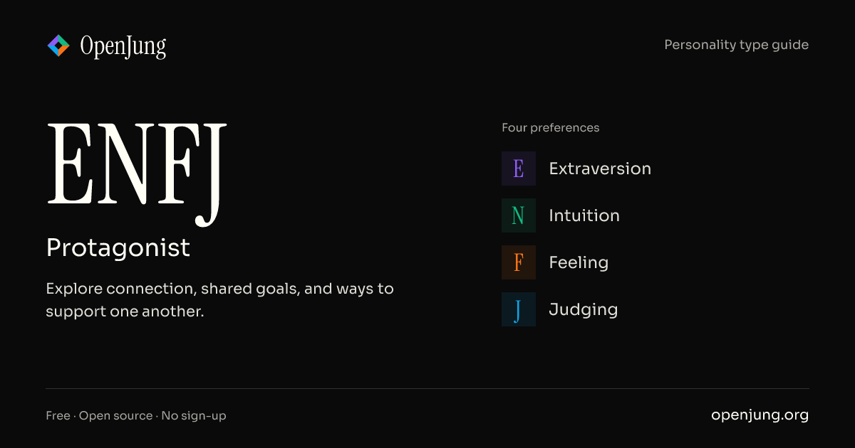 ENFJ Personality Type - Protagonist (The Giver) | OpenJung